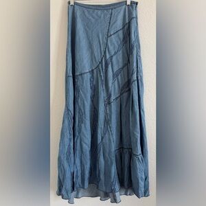 Nic + Zoe Women’s Denim Patchwork Maxi Skirt